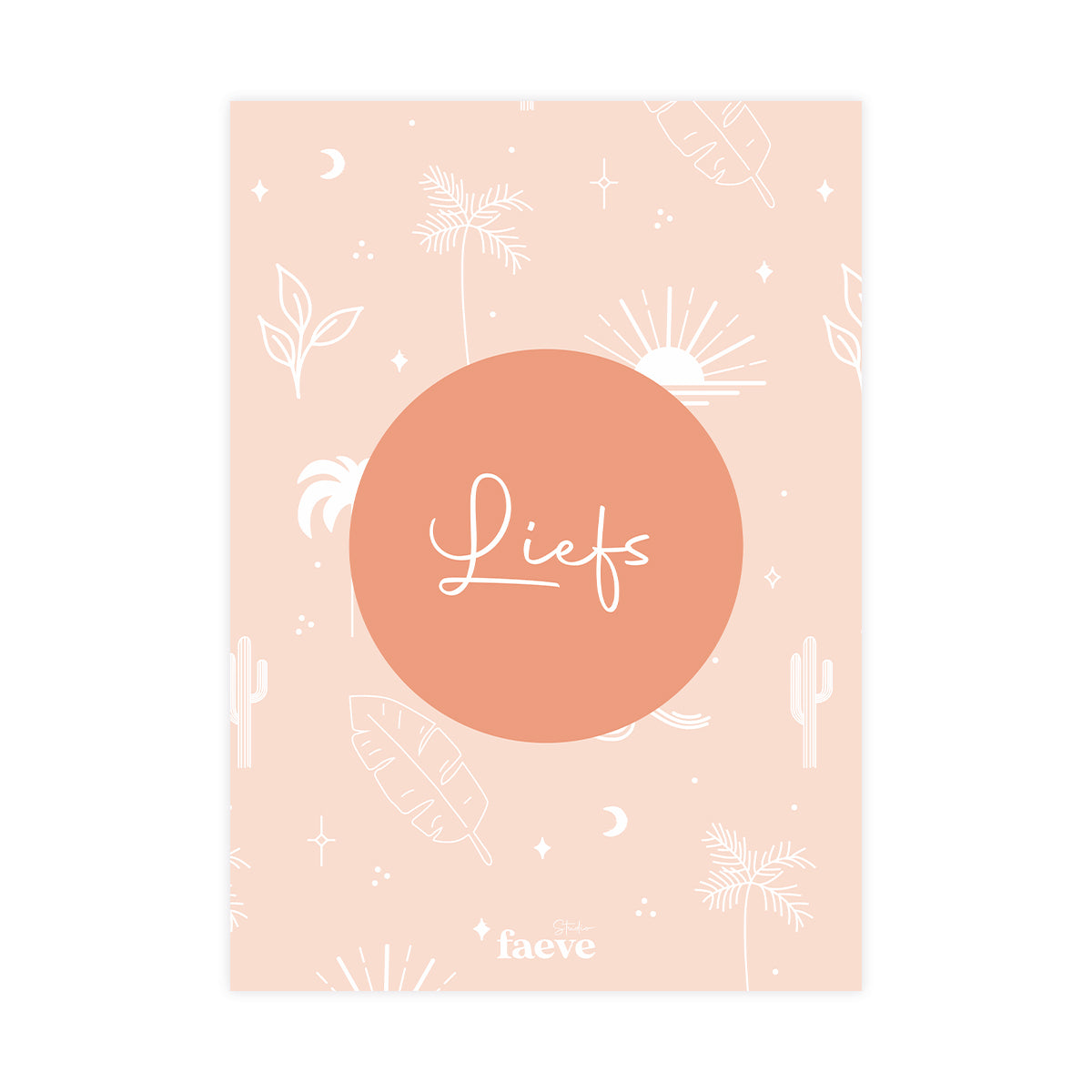Card Set Boho Pink