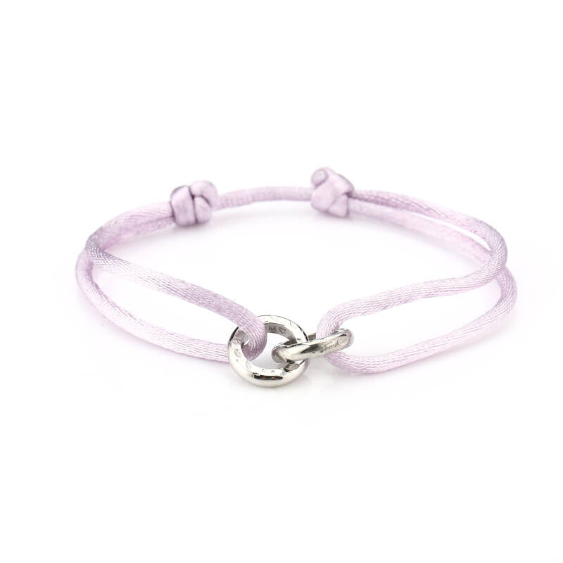 Satin Knot Bracelet Lilac