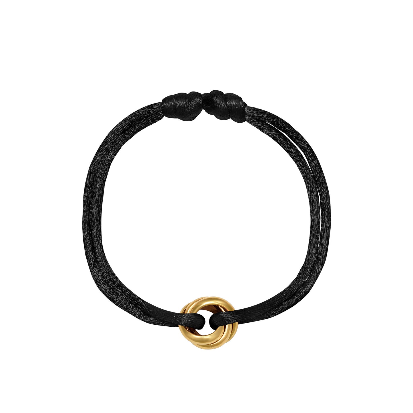 Satin Knot Bracelet - Black